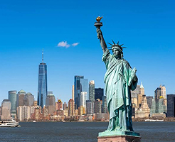Manhattan skyline in New York